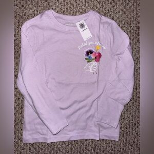 Toddler Long Sleeve Floral Shirt. NWT.